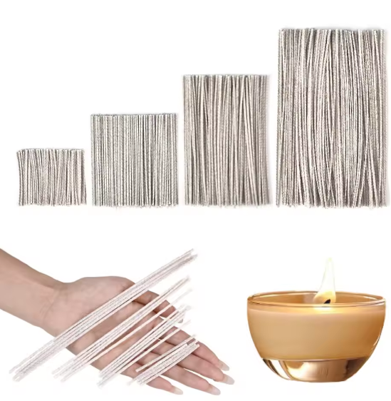 Candle Making Wicks - 100 шт. вощеных хлопковых фитилей для