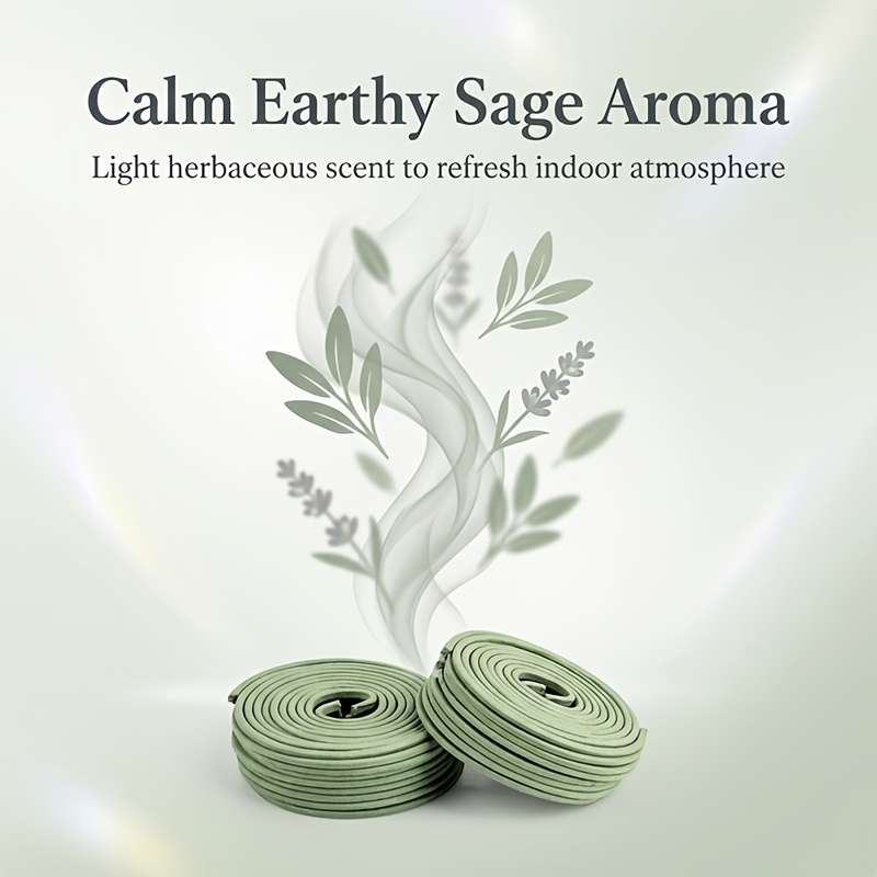 Uv Inhibitor Candle - Спиральные благовония с ароматом белого шалфея,