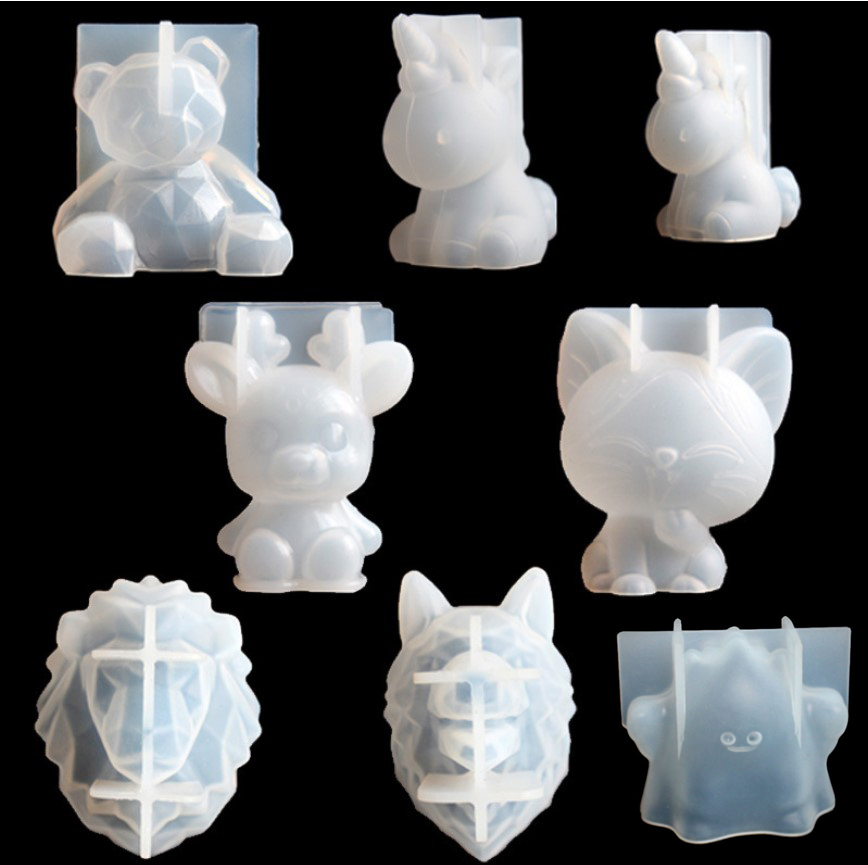 Candle Making Classes - Прозрачные силиконовые формы для единорога из