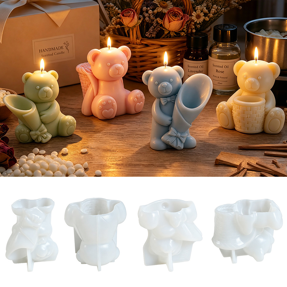 Candle Making Diy - Силиконовая форма для 3D-свечей в виде