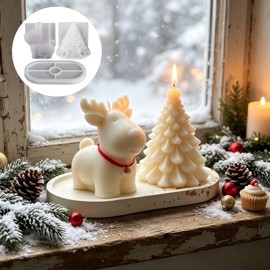 Candle Making Kits - Набор из 3 силиконовых форм для