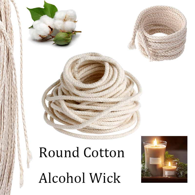 Candle Making Wicks - Хлопковые фитили для спиртовых ламп 3/5/10