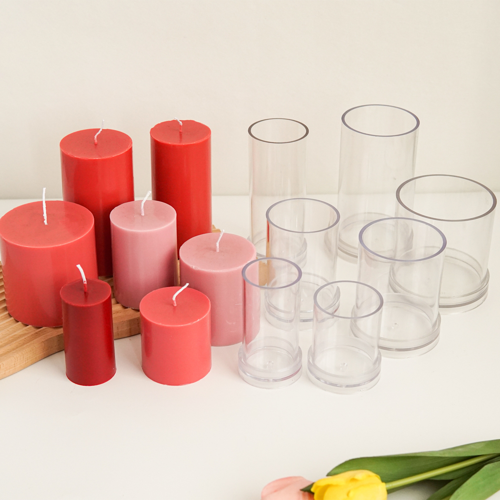 Candle Making Kits - Различные 3D цилиндрические формы для свечей,