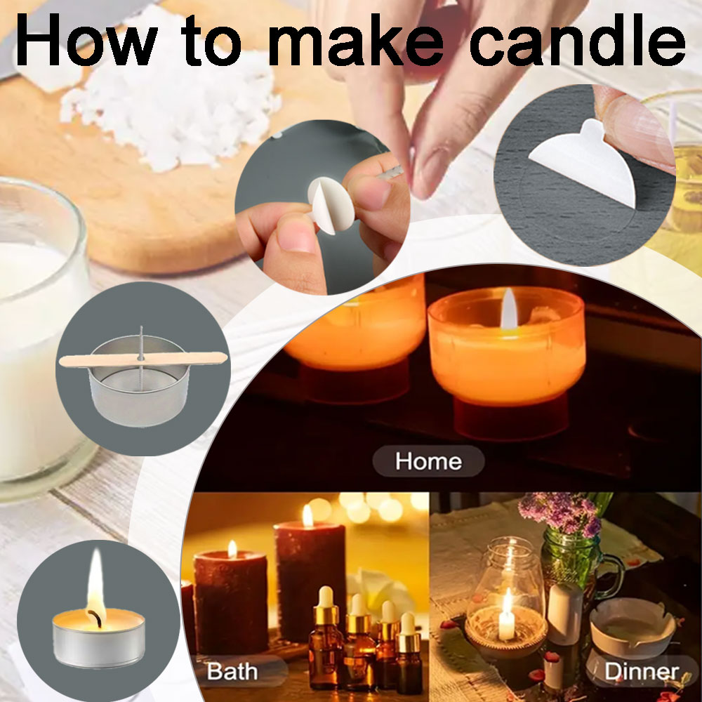 55 шт., фитиль для цветочной с – обзор и цена Candle Making Wicks