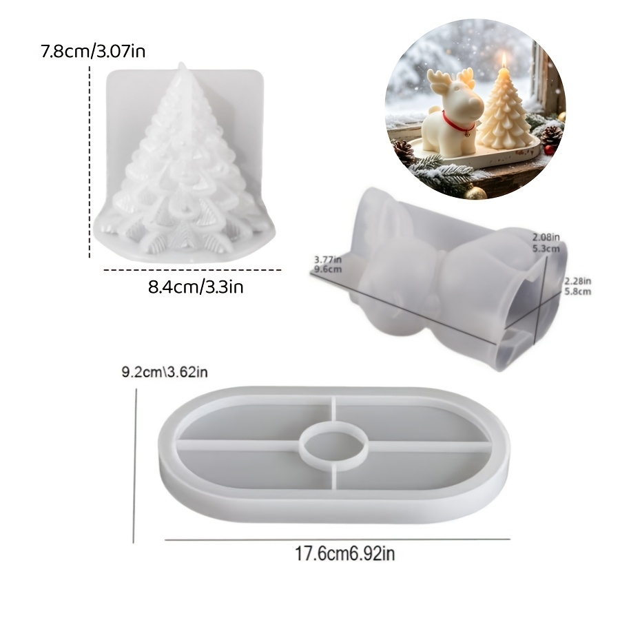 Набор из 3 силиконовых форм дл – обзор и цена Candle Making Kits